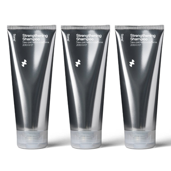 Sons Strengthening Shampoo for hair loss 3x200ml (British brand)