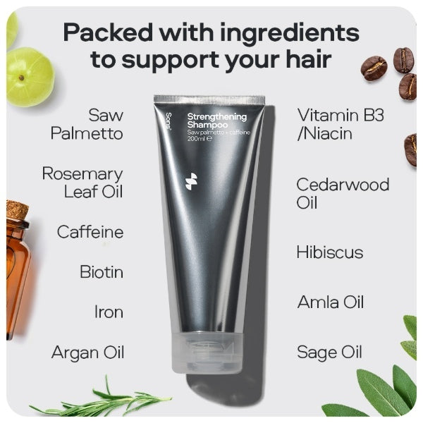 Sons Strengthening Shampoo for hair loss 3x200ml (British brand)