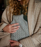Araminta Campbell small alpaca-blend hot water bottle 30x20cm - British product