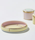 GINORI 1735 Porcelain Giallo Round Tray 17cm, UK version