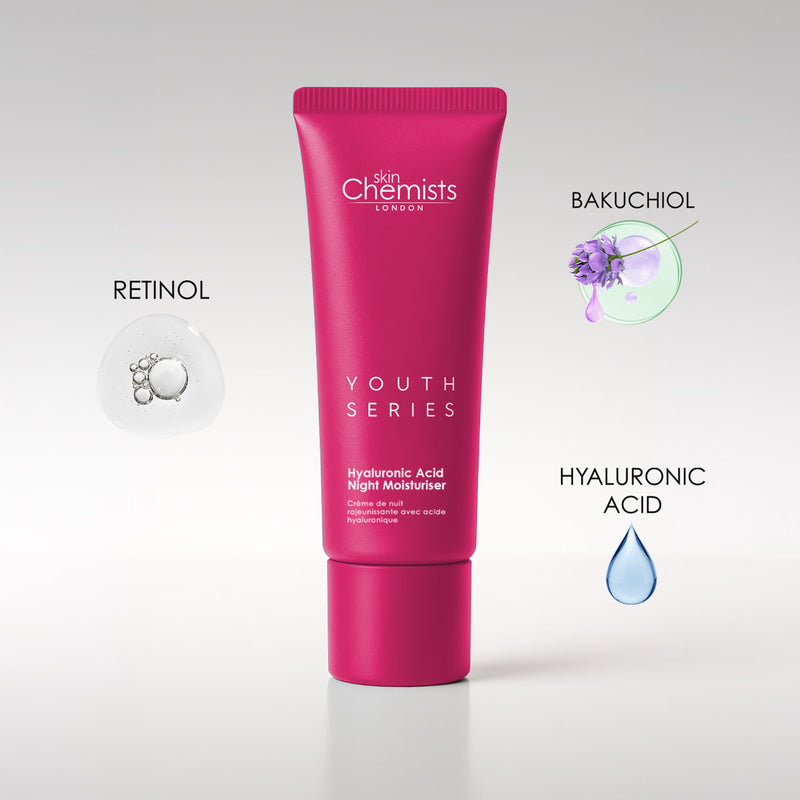 skinChemists Retinol Bakuchiol night moisturiser 50ml, imported from the UK