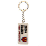 West Ham United FC Street Sign Metal Keyring GOODS Superdrug   