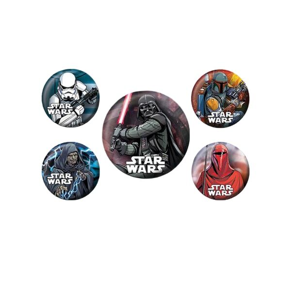 Star Wars Dark Side Badge Set (Pack of 5)