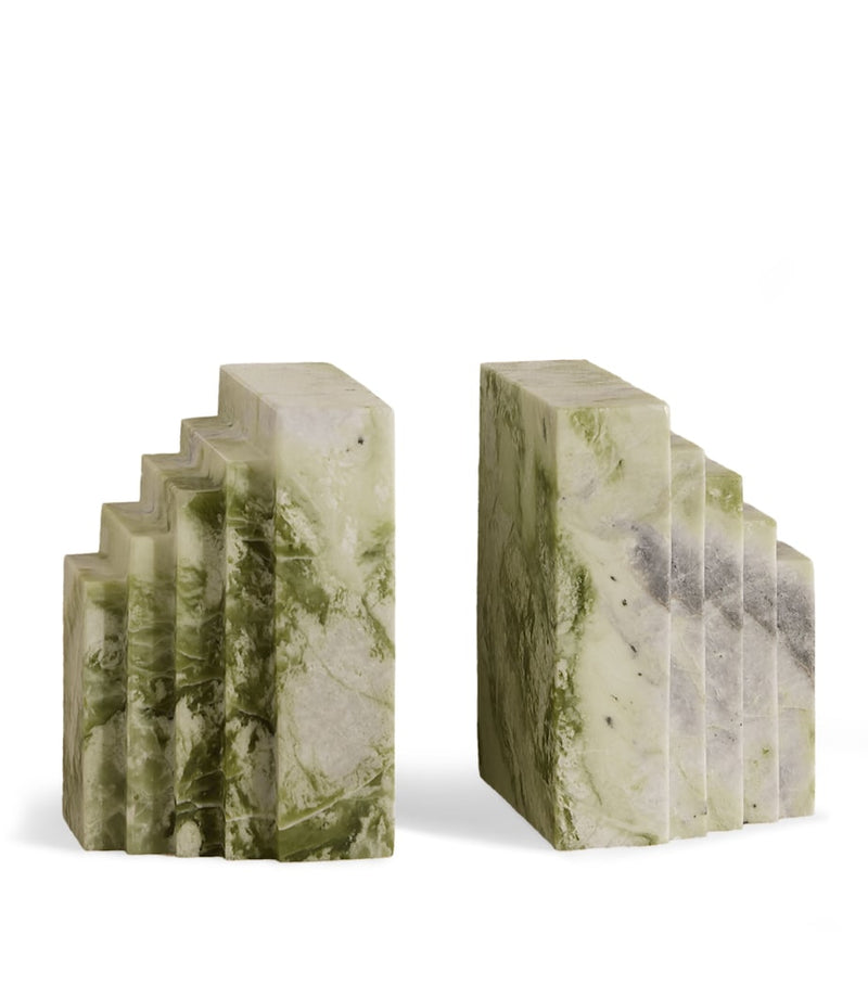 Soho Home Lola marble bookends pair 14cm, UK version