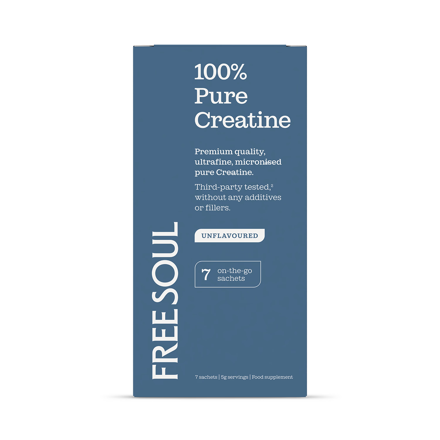 Free Soul creatine monohydrate 7 sachets, imported from the UK