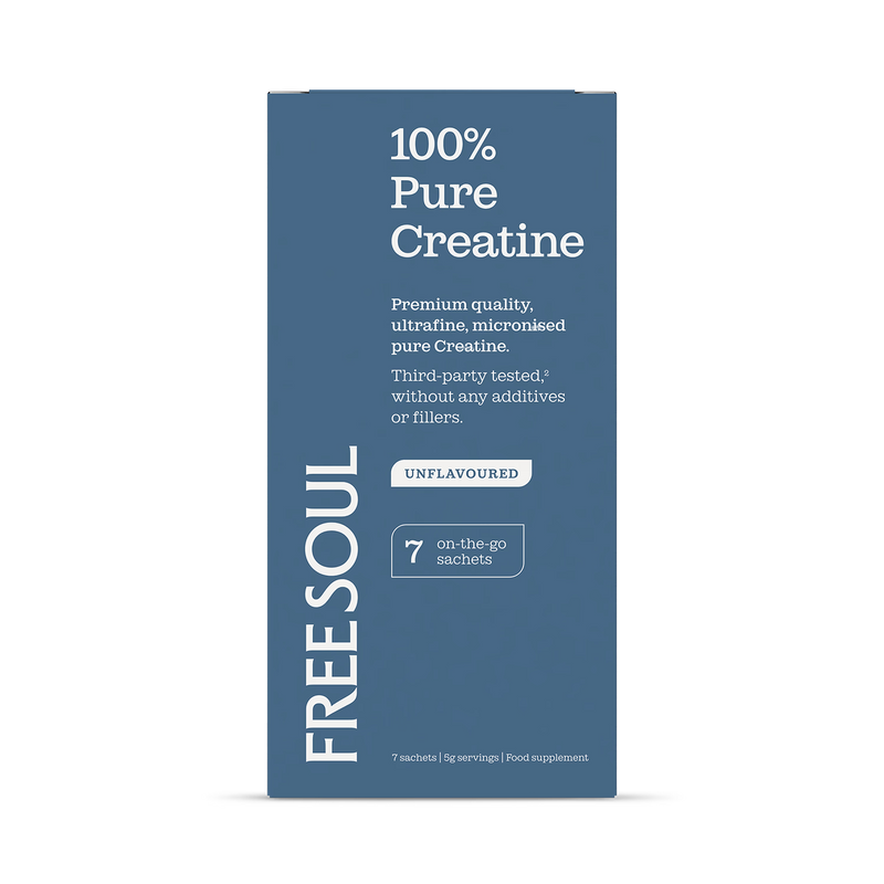 Free Soul creatine monohydrate 7 sachets, imported from the UK