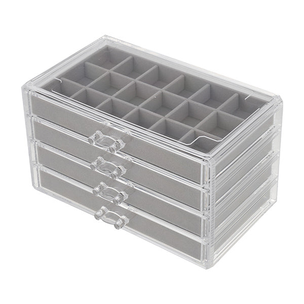 Livingandhome Jewellery Storage Box with 4 Drawers