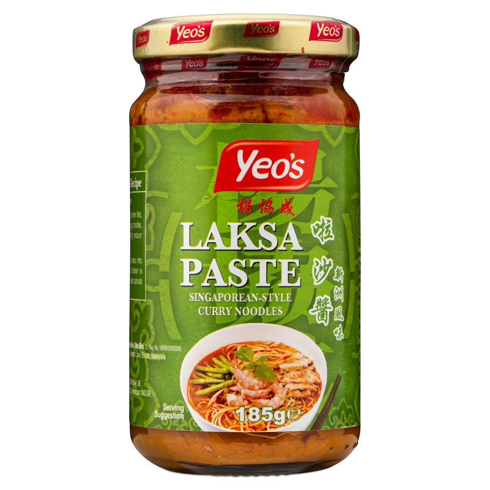 Yeo's laksa paste with aromatic spices and herbs (British brand)