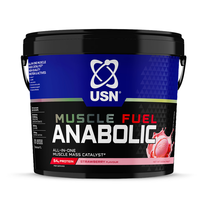 USN Muscle Fuel Anabolic Strawberry protein powder 4kg (British brand)