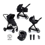 Babymore Mimi Travel System Pecan i-Size Car Seat - Black GOODS Boots   