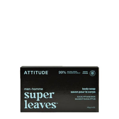 Superdrug Attitude Mens Body Soap Eucalyptus & Sage 113g- Buy online at McGrocer