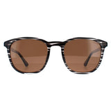 Police grey round sunglasses with polarized brown lenses, UK version