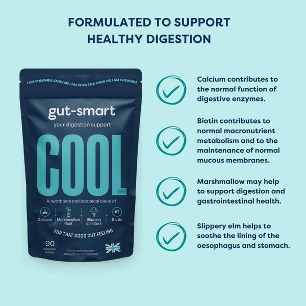 gut-smart COOL 90s - Natural Heartburn & Acid Reflux Relief GOODS Superdrug   