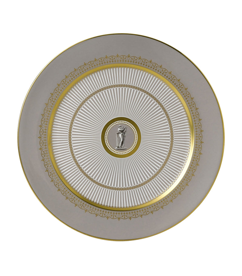 Wedgwood Anthemion Grey fine bone china plate 30.5cm (British brand)