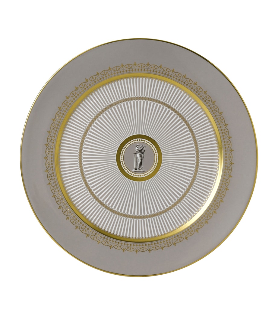 Wedgwood Anthemion Grey fine bone china plate 30.5cm (British brand)