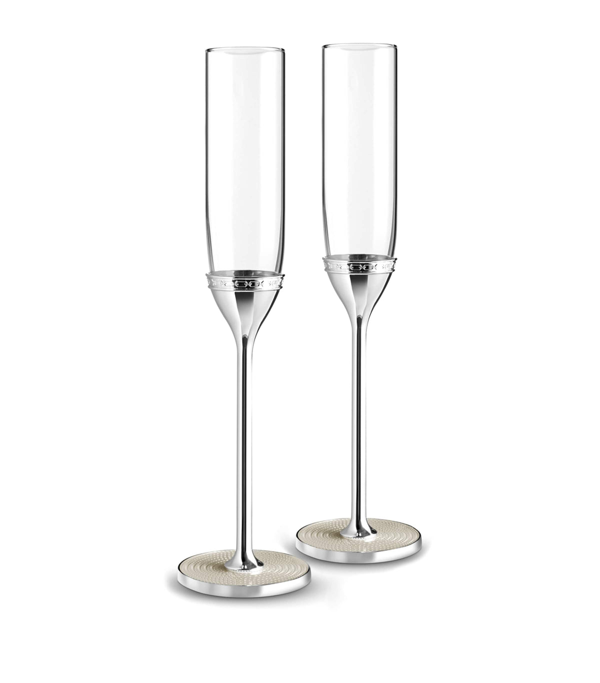 Wedgwood Vera Wang pearl champagne flutes set of two (British brand)