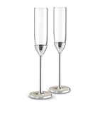 Wedgwood Vera Wang pearl champagne flutes set of two (British brand)