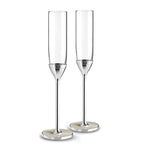 Wedgwood Vera Wang pearl champagne flutes set of two (British brand)
