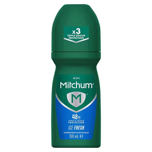 Mitchum Ice Fresh Roll On 100ml, imported from the UK