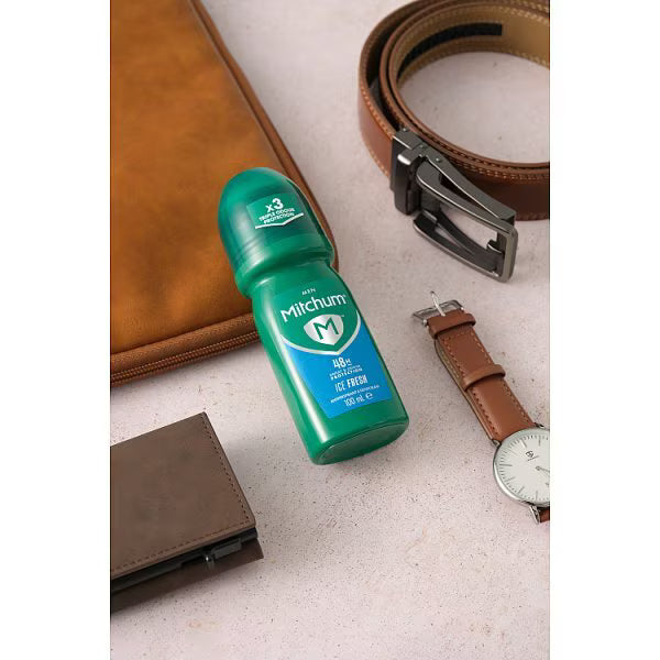 Mitchum Ice Fresh Roll On 100ml, imported from the UK