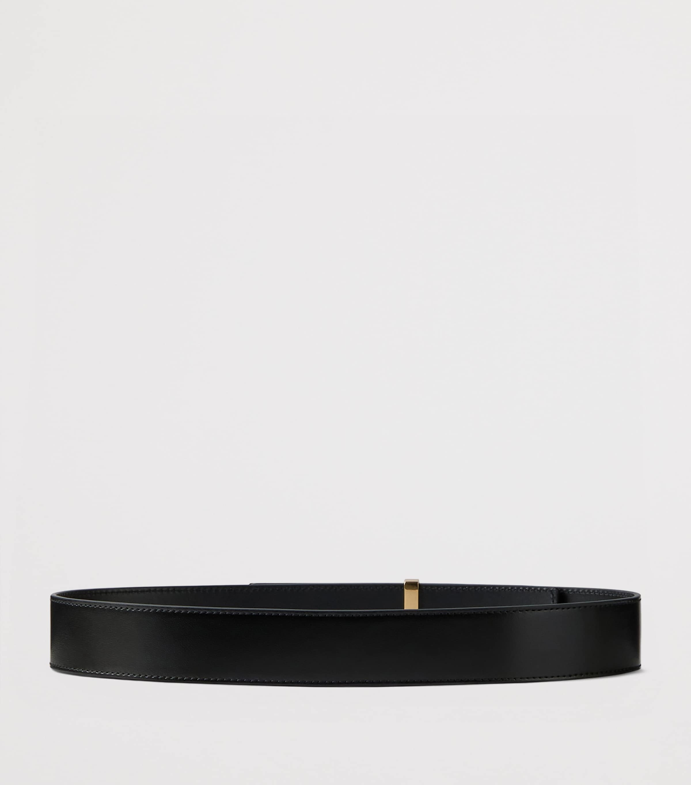 Givenchy calfskin logo-plaque belt, UK version