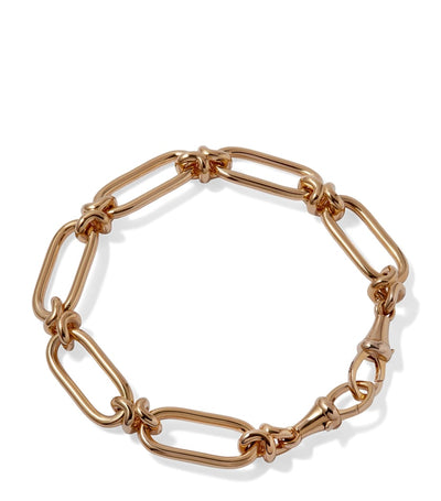 Harrods Annoushka Yellow Gold Knuckle Heavy Link Chain Bracelet 19.5cm- Buy online at McGrocer