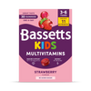 Bassetts Kids Multivitamins strawberry gummies 30 count, imported from the UK