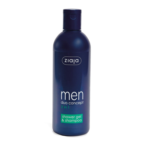 Ziaja Men 2in1 shower gel shampoo 300ml, imported from the UK
