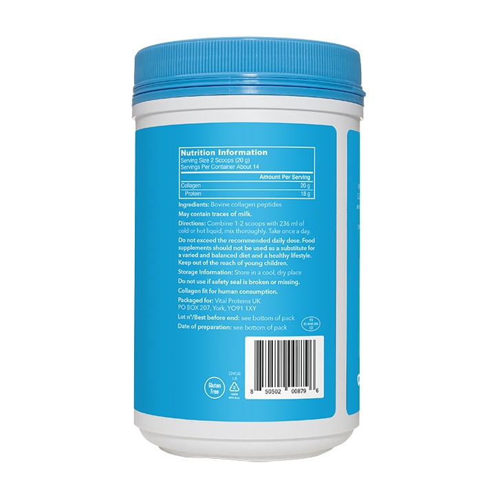 Vital Proteins Collagen Peptides Unflavoured 284g Collagen & Silica Supplements Holland&Barrett   