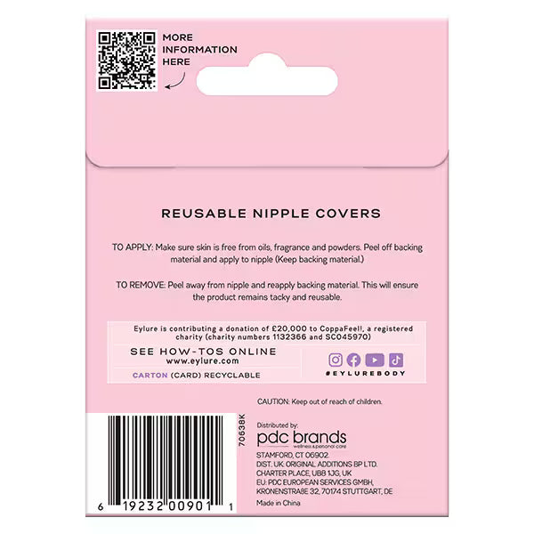 Eylure Silicone Nipple Cover Petal Shape Medium - British product
