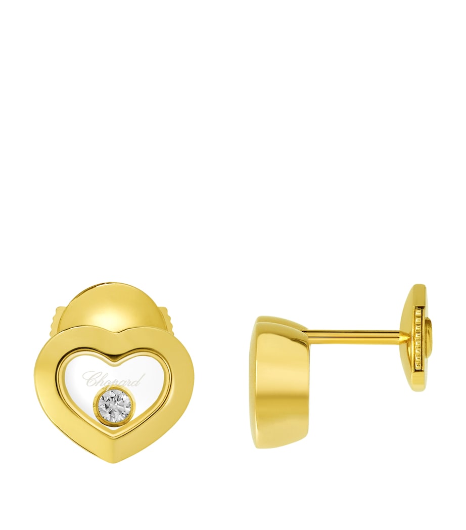 Chopard Happy Diamonds 18k yellow gold earrings - British product