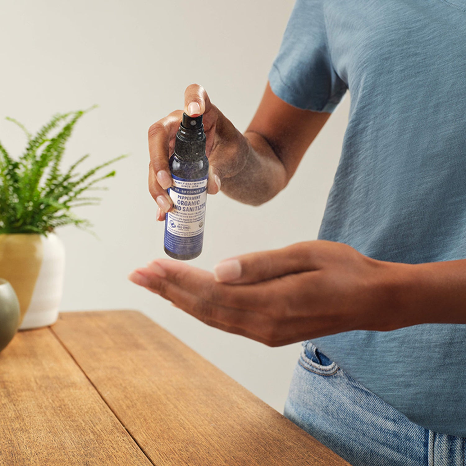 Dr Bronner Organic Peppermint Hand Hygiene Spray 60ml
