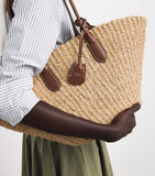 Polo Ralph Lauren medium raffia tote bag, UK version