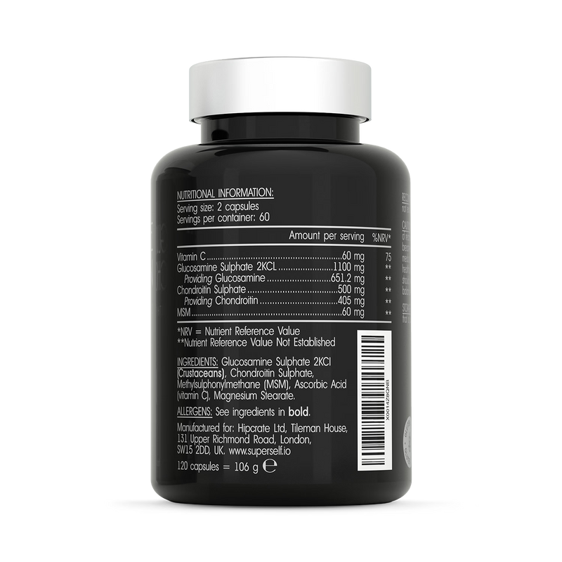 SuperSelf glucosamine complex with chondroitin 120 capsules, UK version