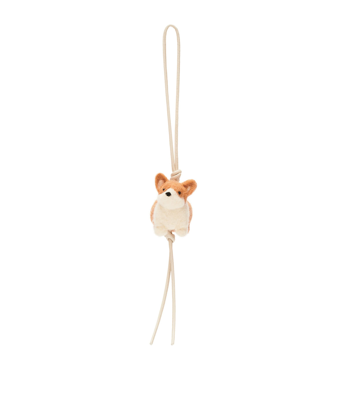 LOEWE Felt Corgi Charm keychain, UK version
