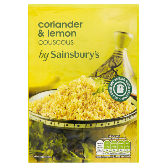 Sainsbury's Cous Cous Coriander & Lemon 110g Couscous snacks Sainsburys   