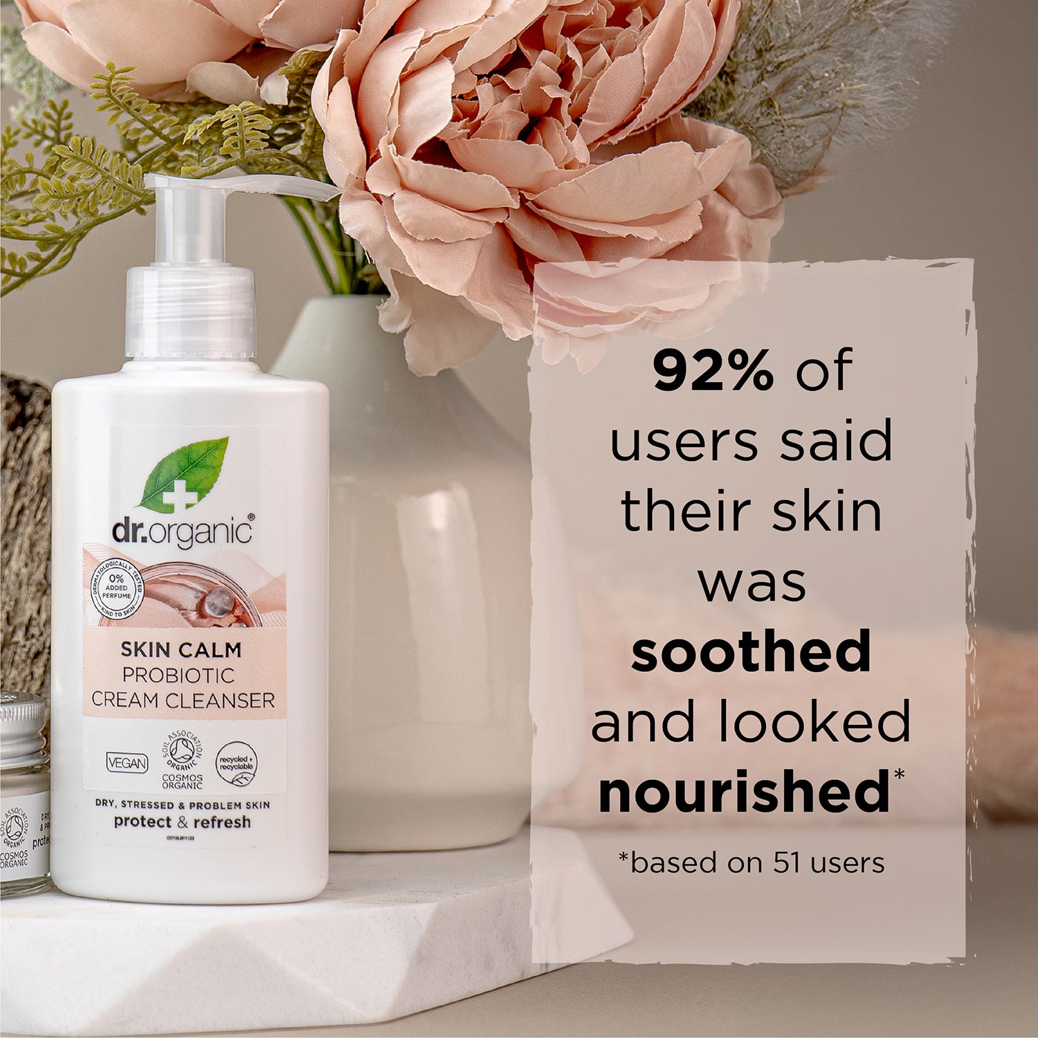 Dr Organic Skin Calm Probiotic Cream Cleanser 150ml - British product