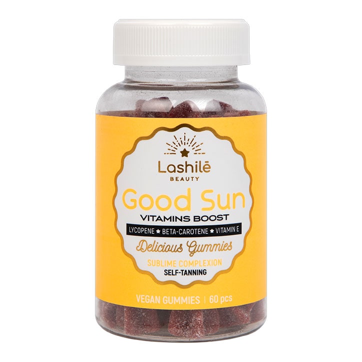 Lashilé Beauty Good Sun Vitamins Boost Peach Flavour 60 Vegan Gummies Food Supplement Holland&Barrett   