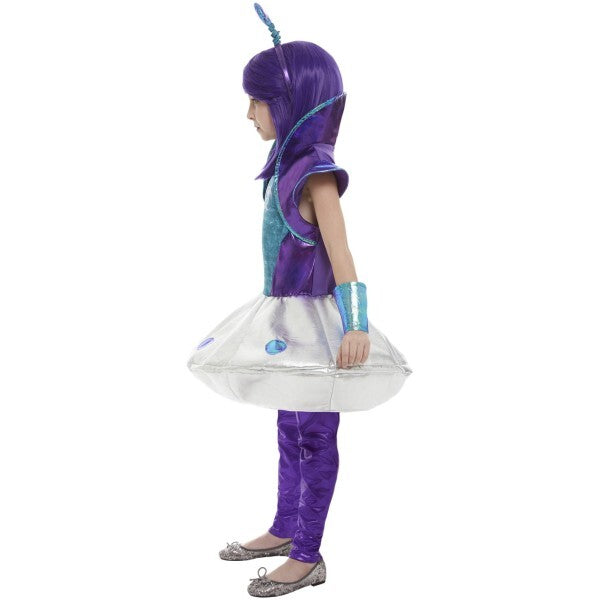 Smiffys Alien Girl Costume silver, imported from the UK