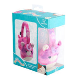 Lazerbuilt Squishmallows Lola Bluetooth headphones, imported from the UK