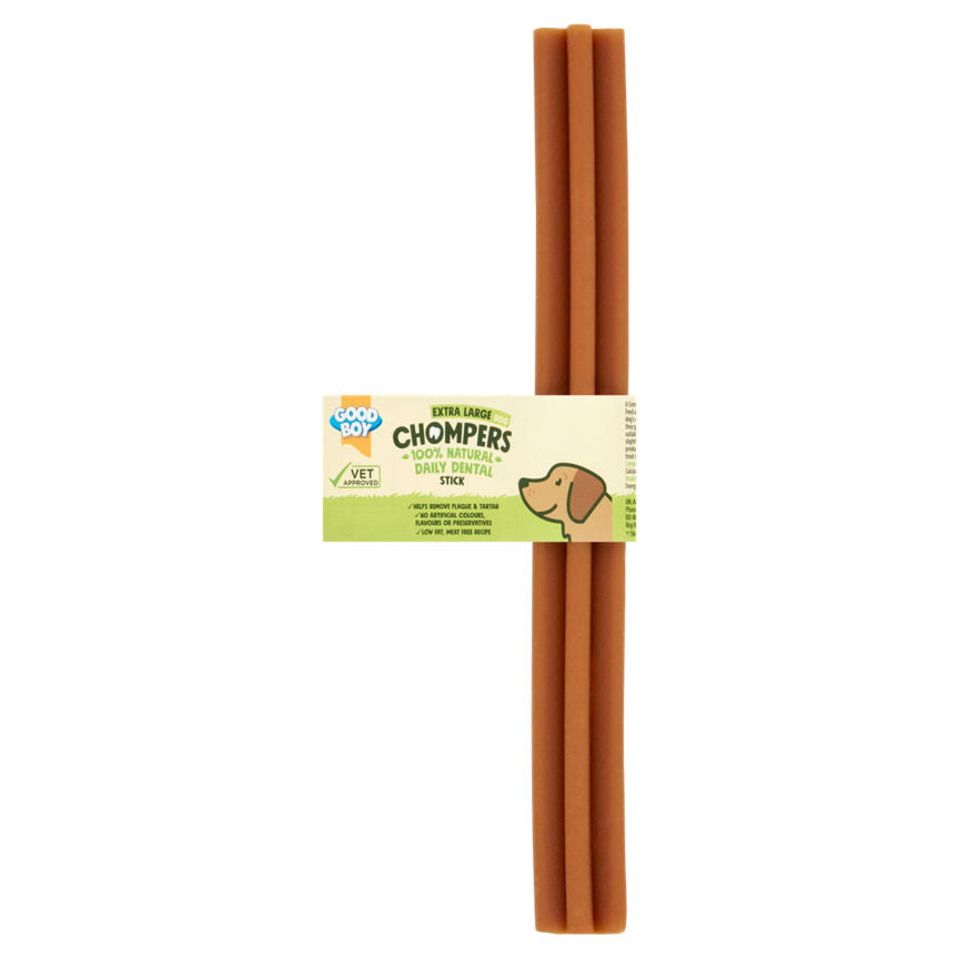 Good Boy Chompers 100% Natural Dental Stick Dog Chew Extra Large Dog Food & Accessories ASDA   