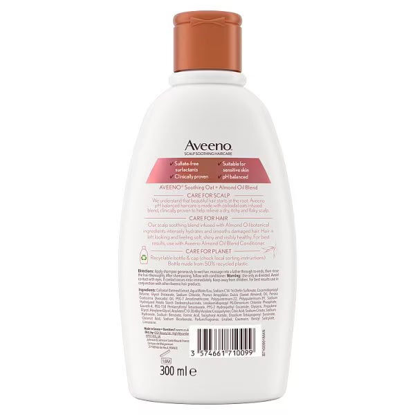 Aveeno Almond Oil Damage Repair Shampoo 300ml - British product