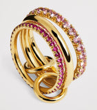Spinelli Kilcollin Norah ring yellow gold pink sapphire - British product