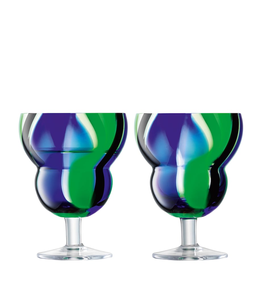 LSA International Folk wine glasses set of 2 230ml, UK version