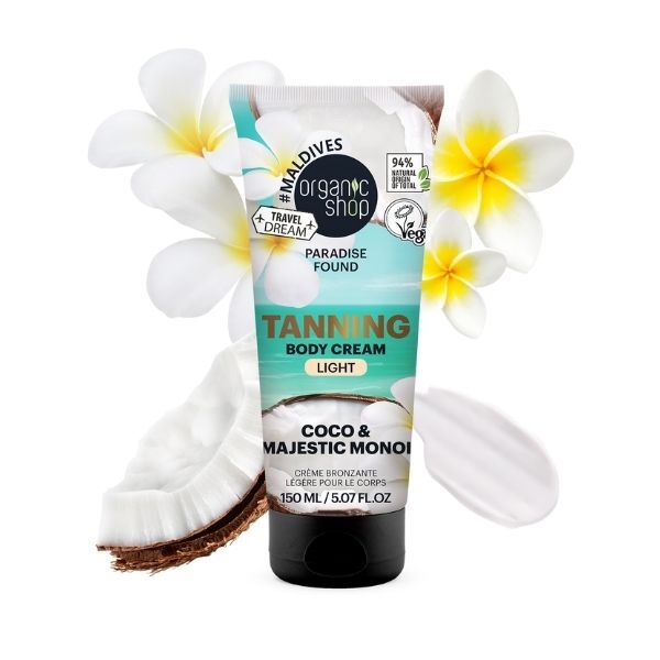 Organic Shop LIGHT self-tan body cream 150ml, UK version