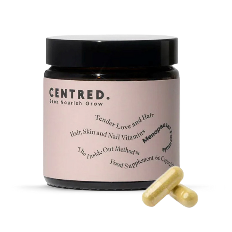 Centred. Menopause Formula Tender Love and Hair 60 capsules (British brand)