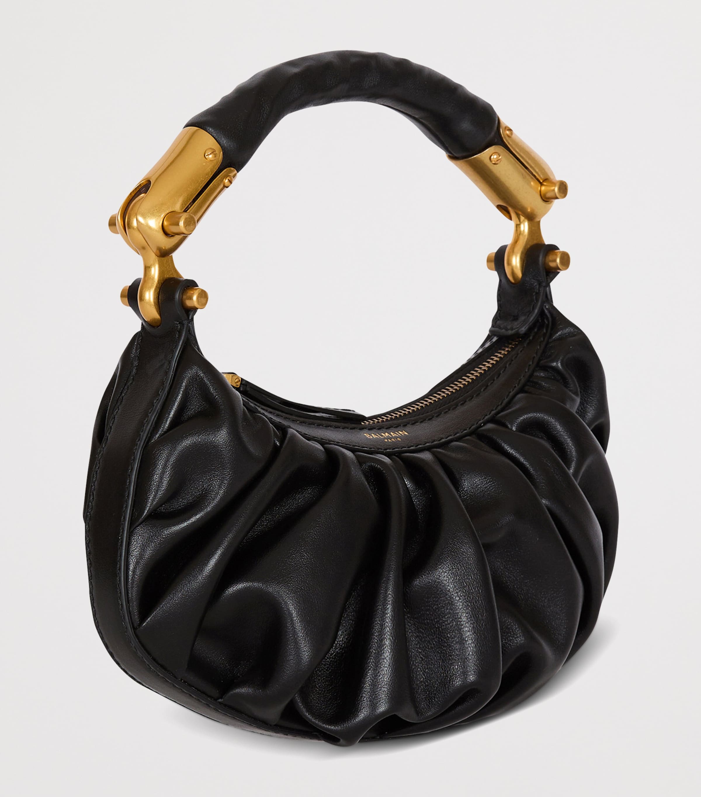 Balmain mini leather Ebene top-handle bag, UK version