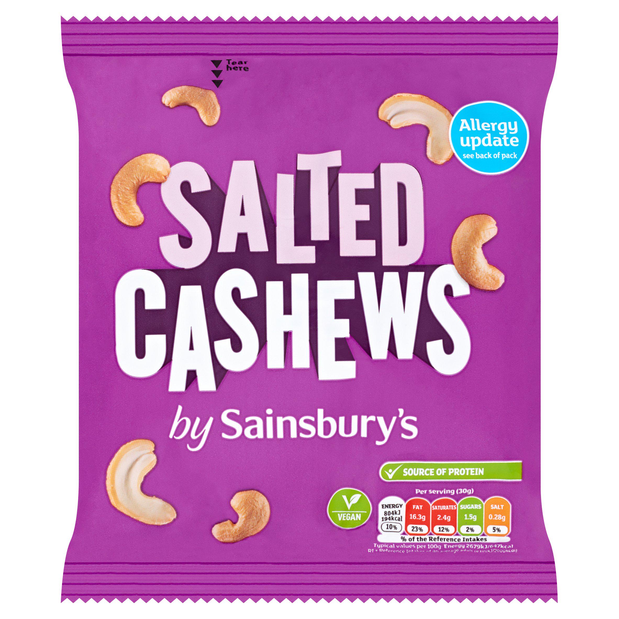 Sainsbury's Salted Cashew Nuts 350g GOODS Sainsburys   