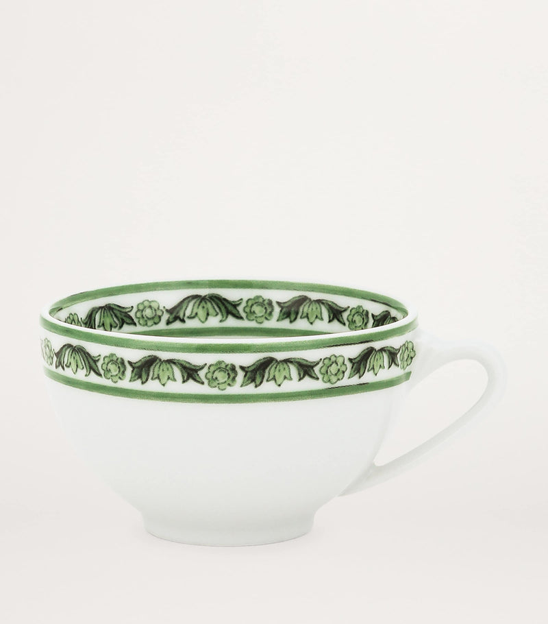 Dolce&Gabbana Casa Verde Maiolica porcelain coffee cup and saucer - British product