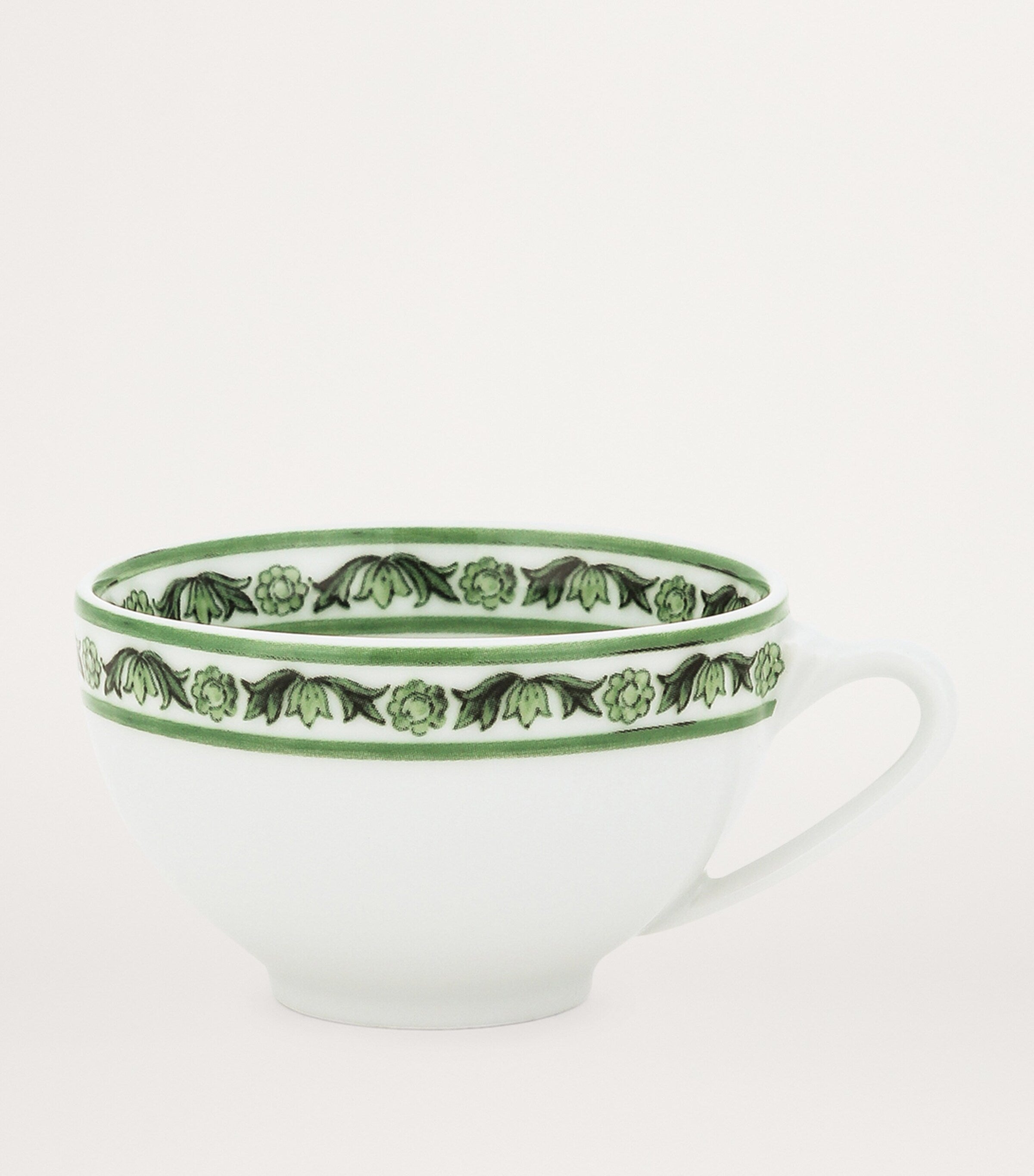 Dolce&Gabbana Casa Verde Maiolica porcelain coffee cup and saucer - British product